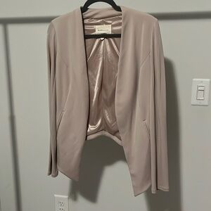 BCBGeneration Cream Draped Blazer